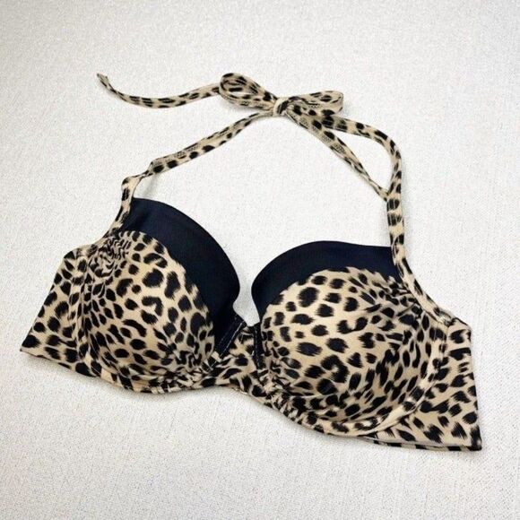 Victoria Secret Animal Print Bikini Swim Top - Picture 4 of 7